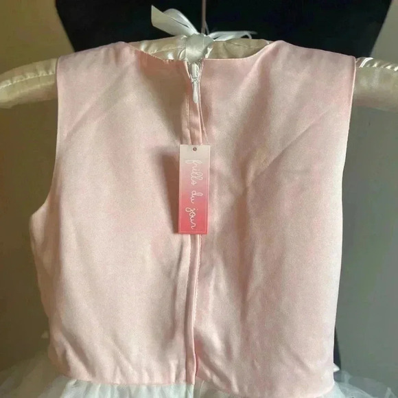 GIRLS BEATIFUL TULLE AND BEAD DRESS SIZE 8-9 NWT - Picture 6 of 9